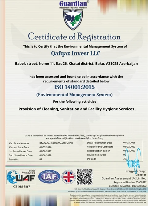 ISO 14001:2015 — White Star Cleaning
